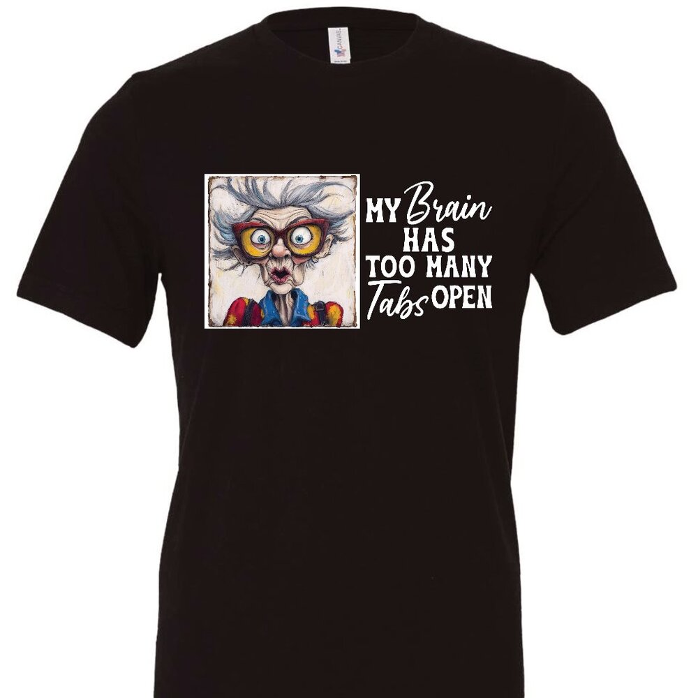 My Brain Has Too Many Tabs Open Crewneck T-Shirt